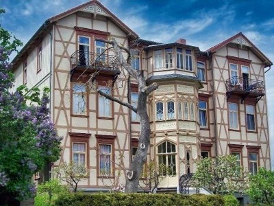 Kaiserzeitunikat, Schlossblick, Panoramakamin, 2 Bäder, Wohnsalon in Tanzsaalgröße, Homeoffice, HWR.