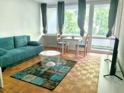 Möbliertes 1-Zi. Apartment, 36 qm mit Balkon in München Solln