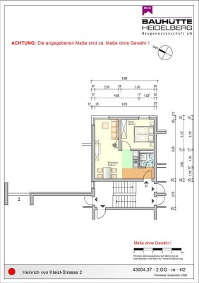 2-Zimmerwohnung in Dossenheim- nur an Studenten zu vermieten! BESICHTIGUNG SIEHE SONSTIGES