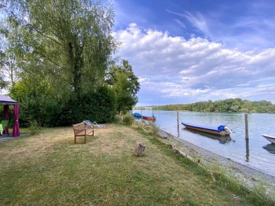 DHH mit Rheinufergrundstücknutzung zum vermieten. Leben im kleinen Paradies