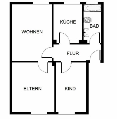 Demnächst frei! 3-Zimmer-Wohnung in Herne