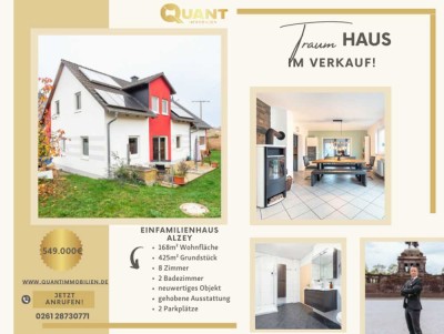 neuwertiges Einfamilienhaus für 1700€ im Monat möglich mit Solarthermie/PV und Holzofen