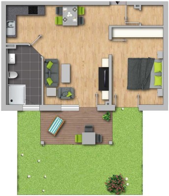 Komfortables Wohnen: Barrierefreie Neubau-Wohnung mit Garten - Nur einen Steinwurf von Ingolstadt