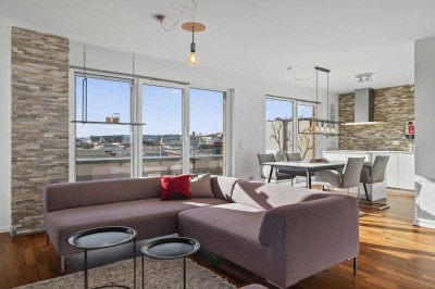 Moderne Maisonette-Penthouse-Wohnung mit zwei Dachterrassen & TG-Stellplatz in Leinfelden-Echterding