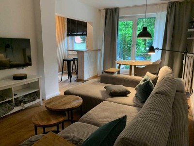 Flughafennahe möblierte 2,5 Zimmerwohnung mit Garten
