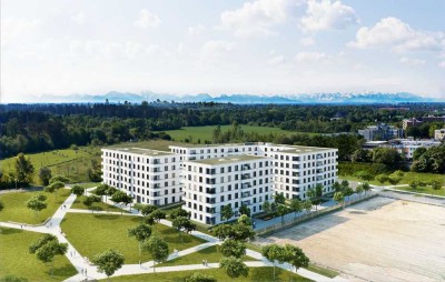 Helle 2-Zi.-DG-Whg. mit EBK, modernem Bad und Alpenblick