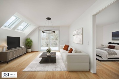 Riverside Living Alte Donau: Hochwertig ausgestatteter 2-Zimmer-Erstbezug mit Balkon - PROVISIONSFREI!