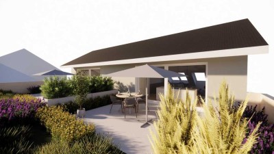 Haus im Haus - tolle 4-Zimmer Wohnung mit großer Dachterrasse - Effizienzhaus 40 mit QNG