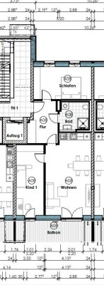 NEUBAU I 3-Zimmer-Wohnung mit Süd-Balkon