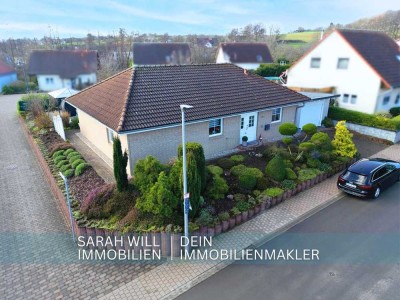 Einzugsbereiter Bungalow mit Wintergarten, Terrasse & Carport in Steinbach am Donnersberg