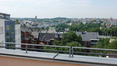 Extravagante Maisonette-Wohnung mit riesiger Terrasse und traumhaftem Blick über Plauen