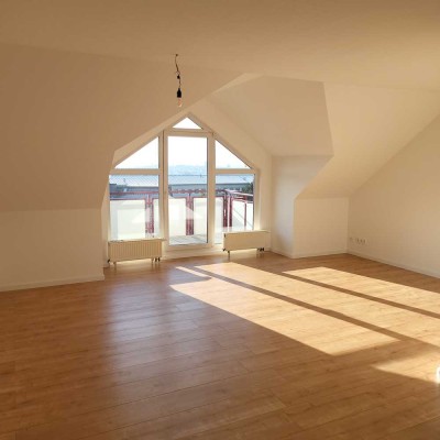 Skyline Panorama - Traumhafte 2 Zi.-Wohnung in bester Lage mit neuer EBK, Dusche, Böden und Loggia