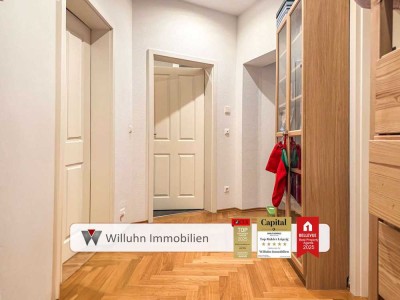 2012 saniert | Personenaufzug | 4 Zimmer | Balkon | Parkettboden | Fußbodenheizung