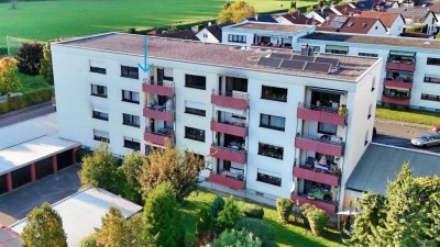 Helle 2-Zimmer-Wohnung mit Balkon-Traumblick und Garage in Offenau
