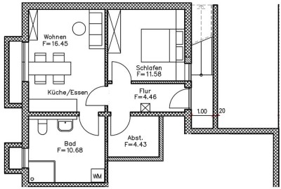 Charmante 2-Zimmer-Souterrain-Wohnung mit EBK in ruhiger Lage - möbliert  oder teil-/unmöbliert