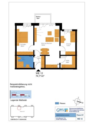 **Erstbezug, 2. FW** 3-Zimmerwohnung mit Balkon zum 16.10.2024!