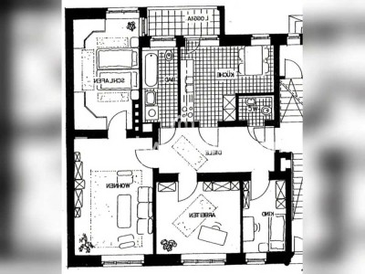 Tauschwohnung: 89qm in Gohlis nähe Park - top Grundriss, große Küche, Balk