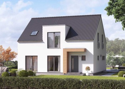 Einfamilienhaus mit Satteldach - mit großzügigem Wohnkonzept