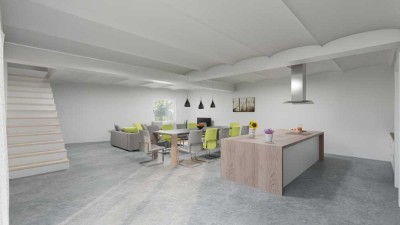 Industrieloft trifft Design: Komplett sanierte Maisonette mit Garage in Bestlage