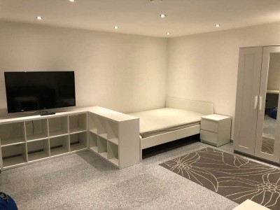 idyllische 1 Zimmerwohnung, möbliert inkl. WAMA & LED-TV, 5 Gehmin. zur S-Bahn (St.Ilgen-Sandhausen)