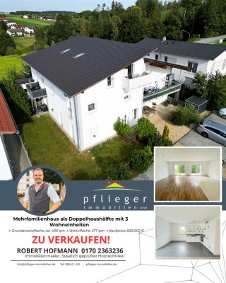 Mehrfamilienhaus als Doppelhaushälfte mit 3 Wohneinheiten