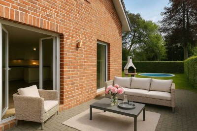 Modernes Familienparadies in ruhiger Lage – Doppelhaushälfte mit Pool und Solaranlage