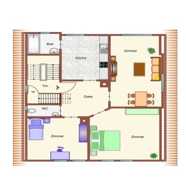Charmante 3 Zimmer - Wohnung mit Flair aus der Jahrhundertwende