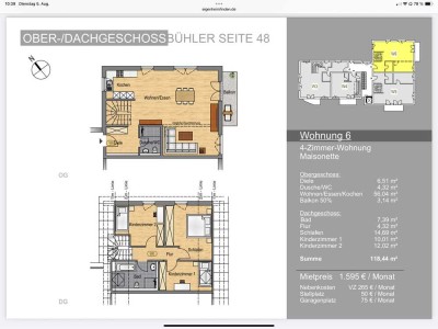 Geräumige 4-Zimmer Wohnung mit Balkon in Bühl