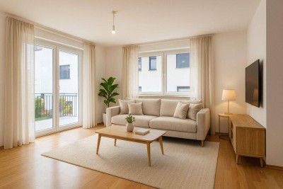 Henndorf am Wallersee: Großzügige Wohnung mit Garten im Zweiparteienhaus