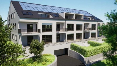 Projektierter Neubau 2 Zi Wo im EG mit Terrasse und Gartenanteil