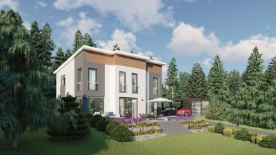 „Kopenhagen“ – moderne Stadtvilla in Unterdietfurt inkl. Grundstück