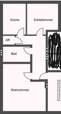 Gut geschnittene 2 Zimmer Wohnung in zentraler Lage Eschweilers