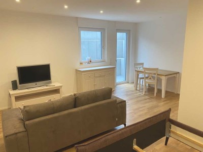 Möbilierte Souterrain Wohnung in Hockenheim mit Einbauküche