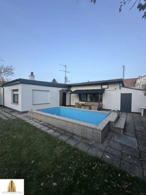 Wohnen wie im Urlaub Haus mit 2 Zimmer, Pool und ca 300m2 Garten
