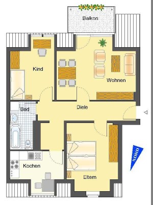 3-Zimmer-Wohnung in Recklinghausen
