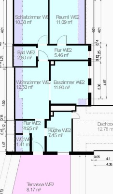 Exklusive 3,5-Zimmer-DG-Wohnung mit Balkon und Einbauküche in Großenkneten