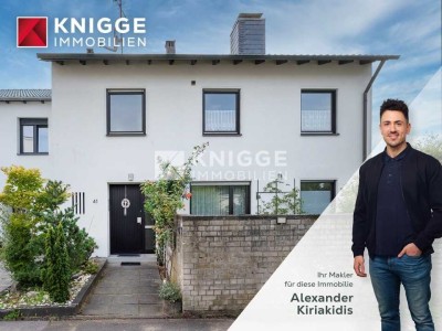 +++ 3365d - Reiheneckhaus mit großzügigem Grundstück in begehrter, ruhiger Lage von GL-Refrath +++