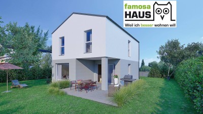 NEU: Famosa Terrazza Einzelhaus mit 117m² Wohnfläche, 315m² Eigengrund mit 28m² Terrasse und 2 Parkplätze samt Carport. Provisionsfrei!