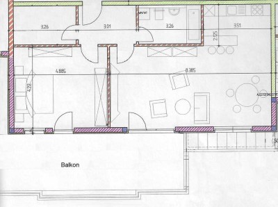 Sehr schöne moderne Wohnung mit Terrasse und eventueller Einbauküche in Fulda