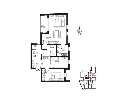 Moderne zwei Zimmer Wohnung - Whg. Nr. 2.08