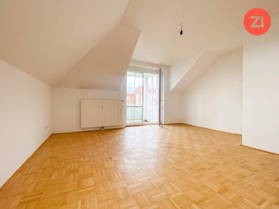 Geförderte 3- Zimmer Wohnung inkl. Loggia und Stellplatz! Einbau einer Küche möglich