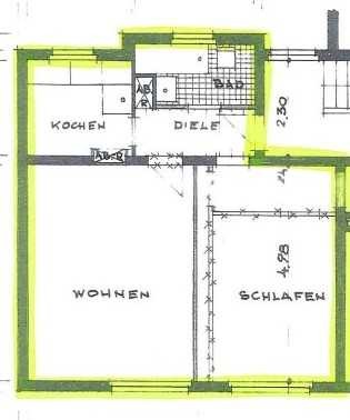 Gepflegte 2-Zimmer Wohnung | 50m² | Duisburg-Wanheimerort