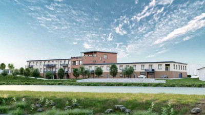 Wohnen am Wasser - moderne 3-Raumwohnung mit Garten