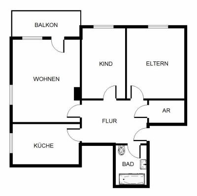 Demnächst frei! 3-Zimmer-Wohnung in Gelsenkirchen Hassel