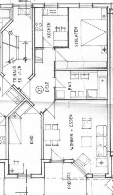 Sanierte 3-Raum-Wohnung mit Balkon und Einbauküche in Zell im Wiesental