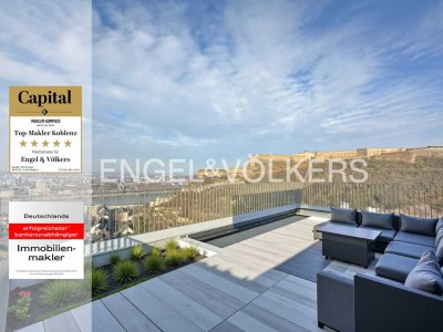 Exklusive Penthouse-Residenz am "Sonneneck Rheinwinkel" mit einzigartigem Panoramablick über Koblenz