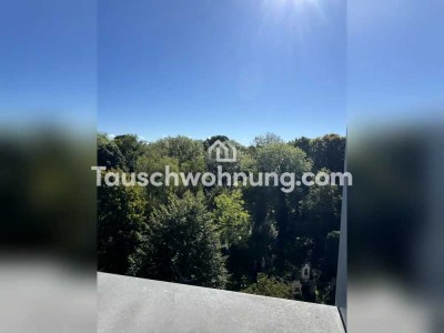 Tauschwohnung: Dachgeschoss mit Blick ins Grüne (Solln oder Isarvorstadt)