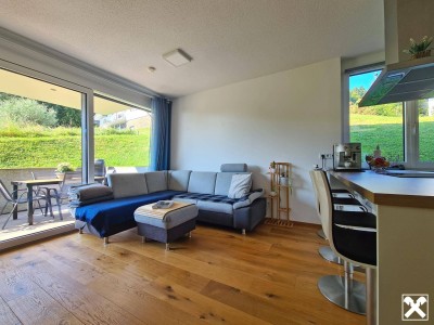 2-Zimmerwohnung mit Gartenanteil in Hanglage