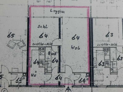 Etagenwohnung mit Balkon