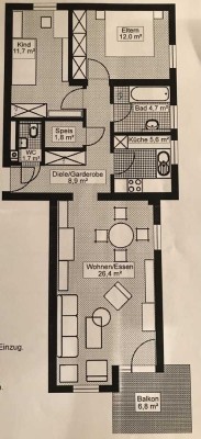 Helle 3,5-Zimmer Wohnung sucht neue Bewohner